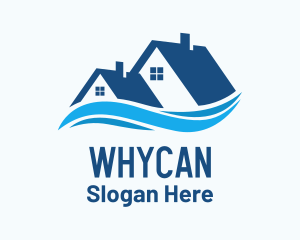 Residential House Waves Logo