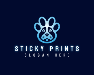 Paw Print Veterinary logo design