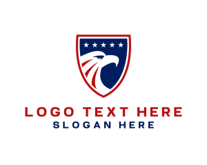 Fourth Of July - American Eagle Sports Shield logo design