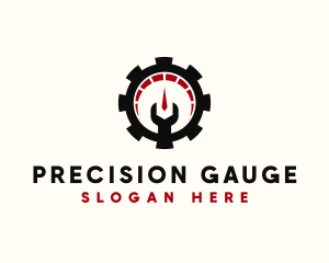 Mechanic Repair Gauge logo design