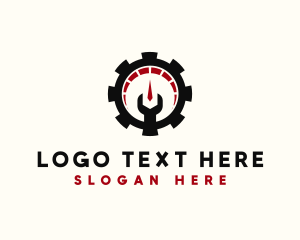 Gear - Mechanic Repair Gauge logo design