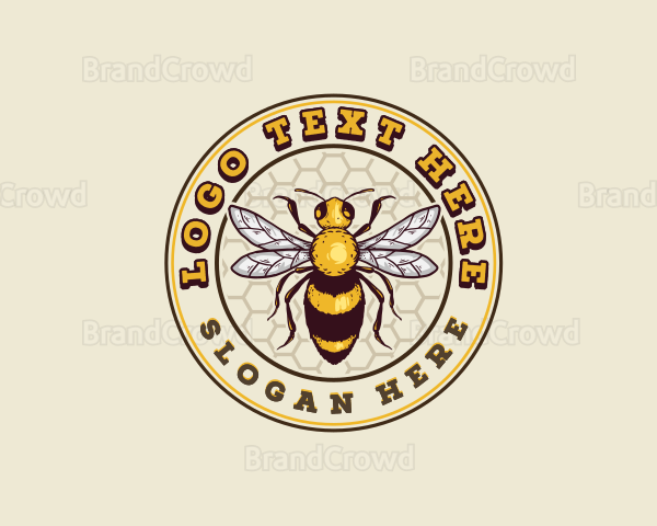 Organic Honey Bee Logo