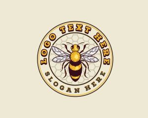Insect - Organic Honey Bee logo design