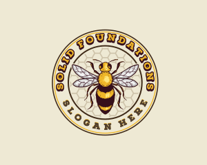 Organic Honey Bee Logo