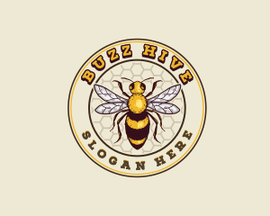 Organic Honey Bee logo design