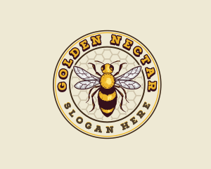 Mead - Organic Honey Bee logo design