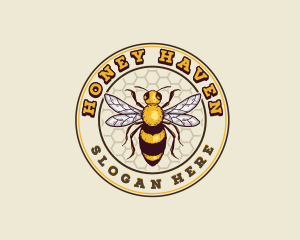 Organic Honey Bee logo design