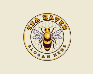 Organic Honey Bee logo design