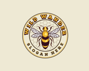 Organic Honey Bee logo design