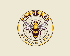 Emblem - Organic Honey Bee logo design