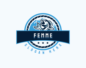 Ocean Catch Fishing logo design