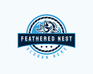 Ocean Fishing Restaurant logo design