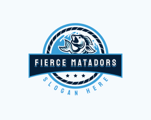 Ocean Fishing Restaurant logo design