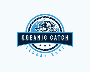 Fish - Ocean Fishing Restaurant logo design