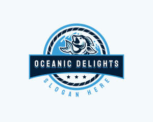 Fish - Ocean Fishing Restaurant logo design