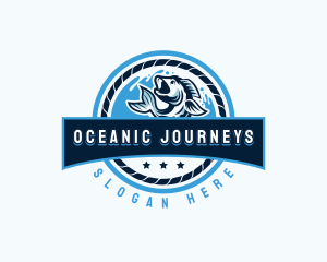 Ocean Fishing Restaurant logo design