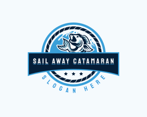 Ocean Fishing Restaurant logo design