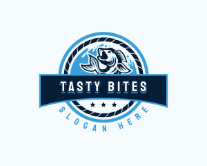 Ocean Fishing Restaurant logo design