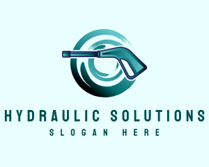 Hydraulic - Pressure Washer Cleaning logo design