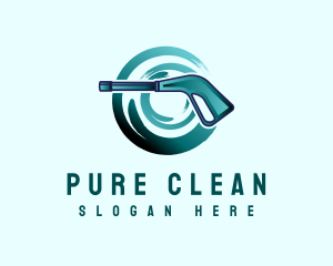 Pressure Washer Cleaning  logo design