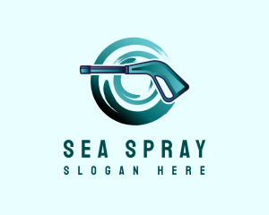 Pressure Washer Cleaning  logo design