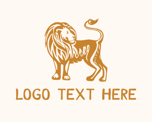 Placard - Lion Club Zoo logo design
