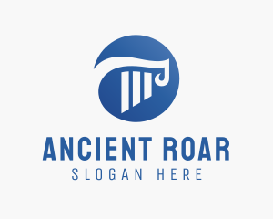 Ancient Column Pillar logo design