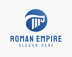 Roman - Ancient Column Architecture logo design