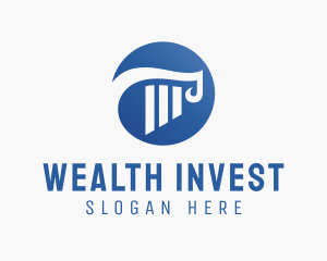 Invest - Ancient Column Architecture logo design