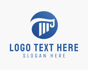 Blue - Blue Column logo design