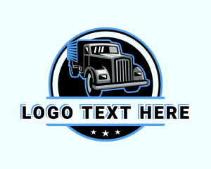 Courier - Automotive Truck Courier logo design