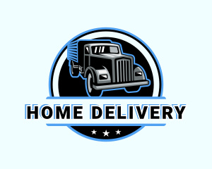 Automotive Truck Courier logo design