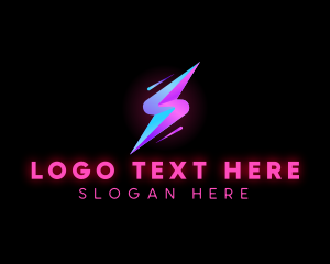 Socket - Lightning Bolt Charge logo design