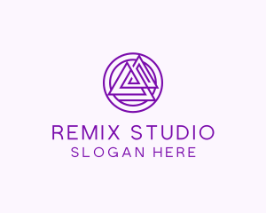 Digital Studio Triangle logo design