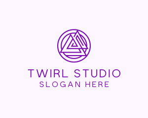 Digital Studio Triangle logo design