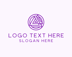 Circle - Digital Studio Triangle logo design