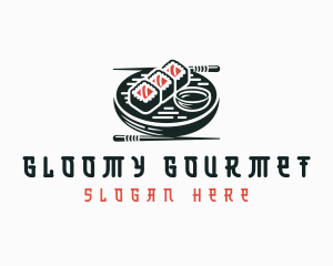 Gourmet Asian Sushi logo design