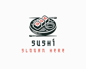 Gourmet Asian Sushi logo design