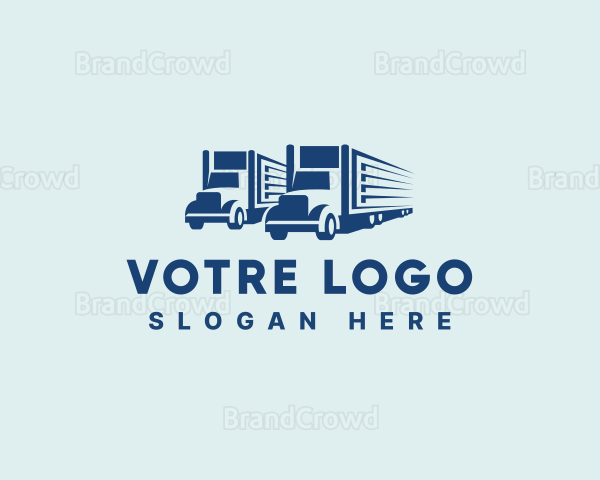Transportation Vehicle Logistics Logo