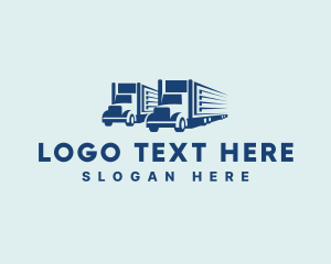 Freight Truck - Transportation Vehicle Logistics logo design