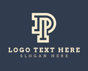 Letter At - Modern Professional Tech logo design