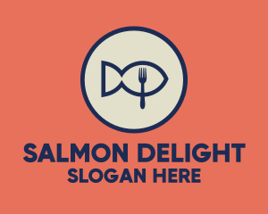 Salmon - Fish Seafood Restaurant logo design