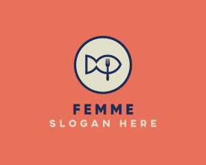 Fish Seafood Restaurant logo design