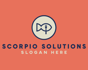 Fish Seafood Restaurant logo design