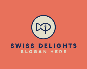 Fish Seafood Restaurant logo design