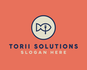 Fish Seafood Restaurant logo design