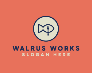 Fish Seafood Restaurant logo design