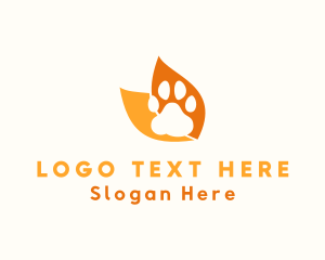 Dog - Animal Veterinary Paw logo design