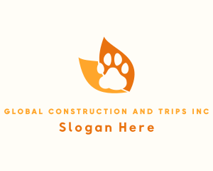 Nature - Animal Veterinary Paw logo design