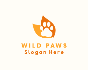 Animal Veterinary Paw logo design